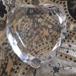 Crystal Heart Mikasa Paperweight